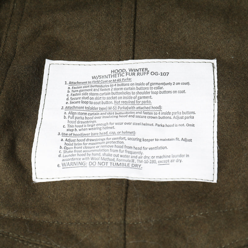 US Army M-65 Fishtail Parka With Hood & Liner (Revival Version)