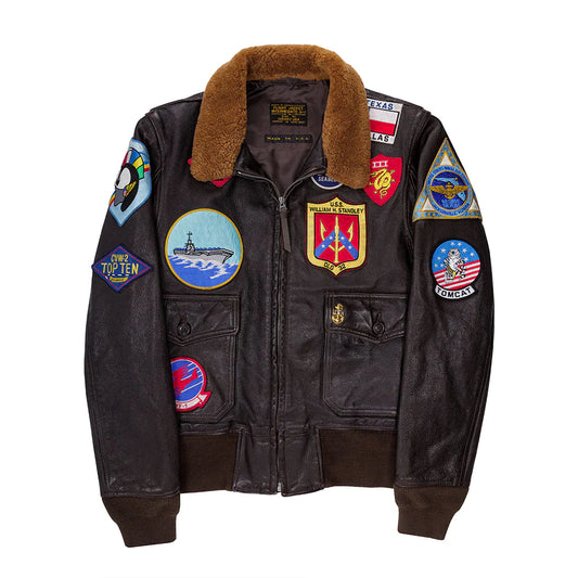 Pre-Order: Cockpit USA Movie Hero Top Gun Navy G-1 Leather Jacket (7103060148408)