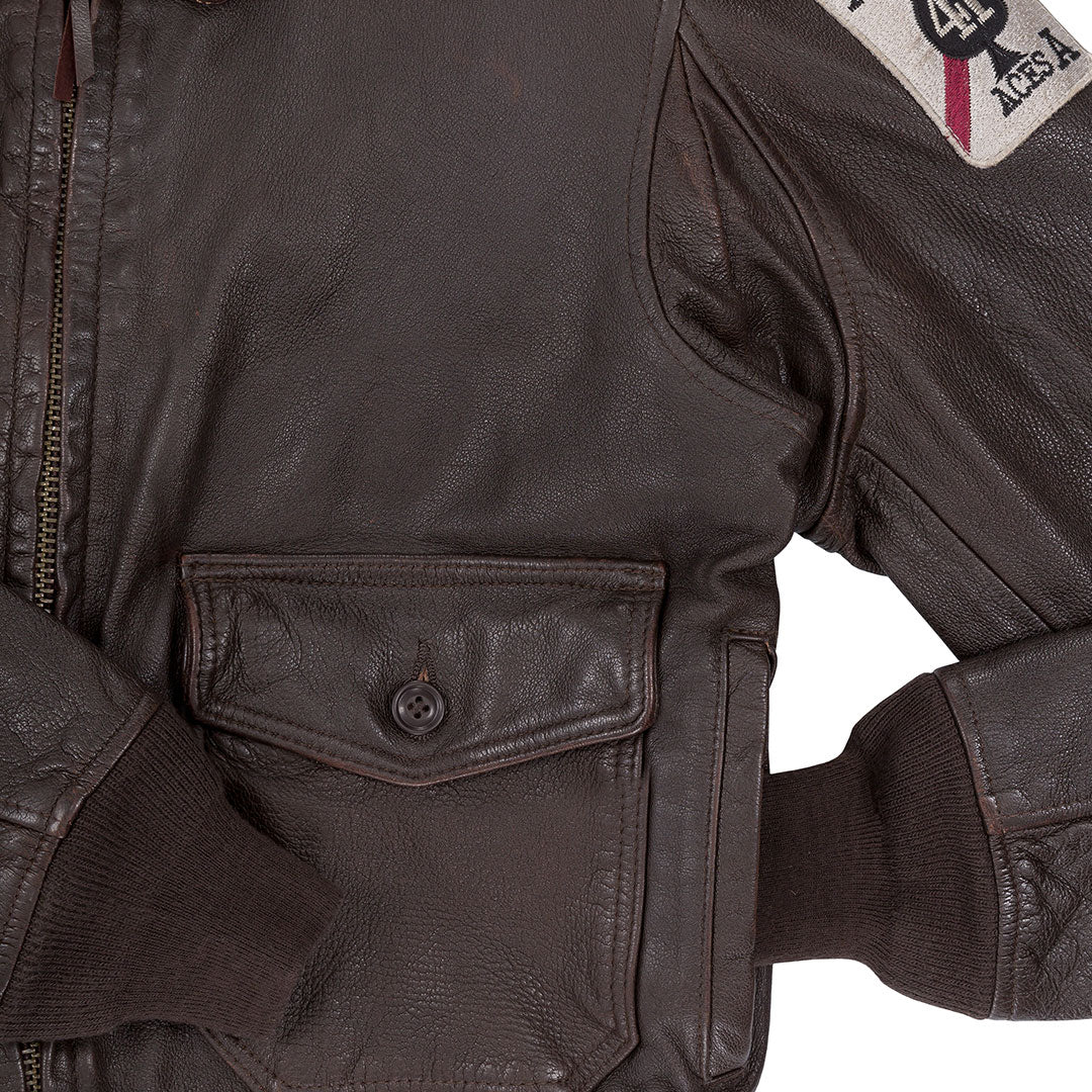 Cockpit USA USS Ticonderoga G-1 Goatskin Jacket