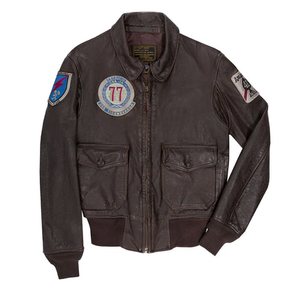 Cockpit USA USS Ticonderoga G-1 Goatskin Jacket