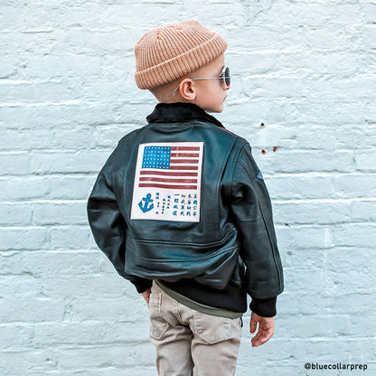 Pre-Order: Cockpit USA Kids Top Gun G-1 Leather Jacket (7103059624120)