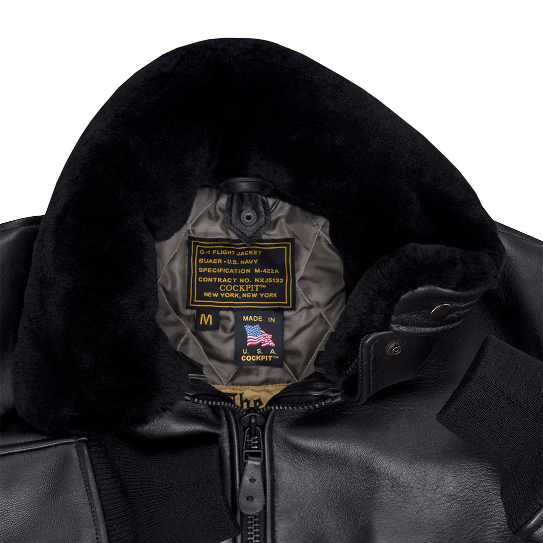 Cockpit USA US Navy G-1 Lambskin Flight Jacket