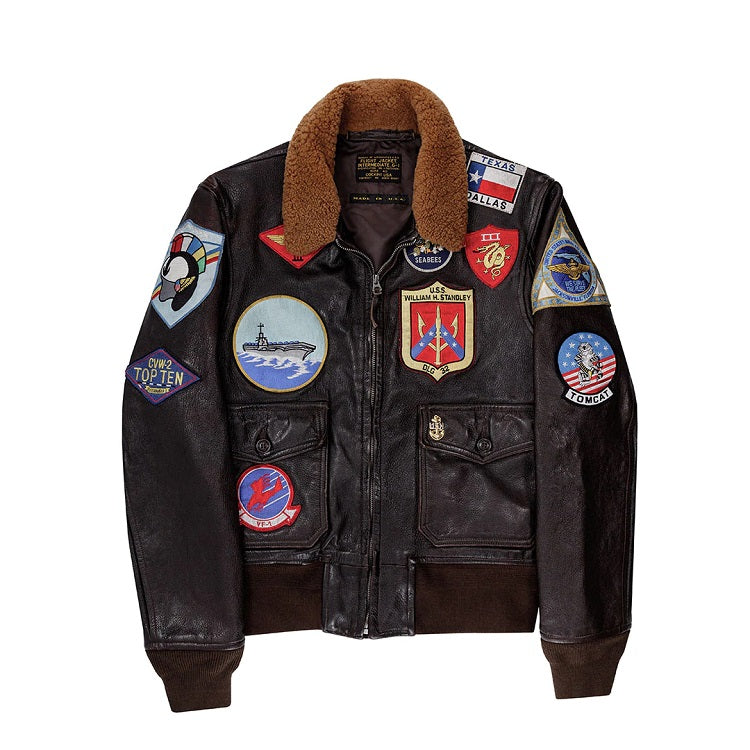 Pre-Order: Cockpit USA Movie Hero Top Gun II Navy G-1 Leather Jacket