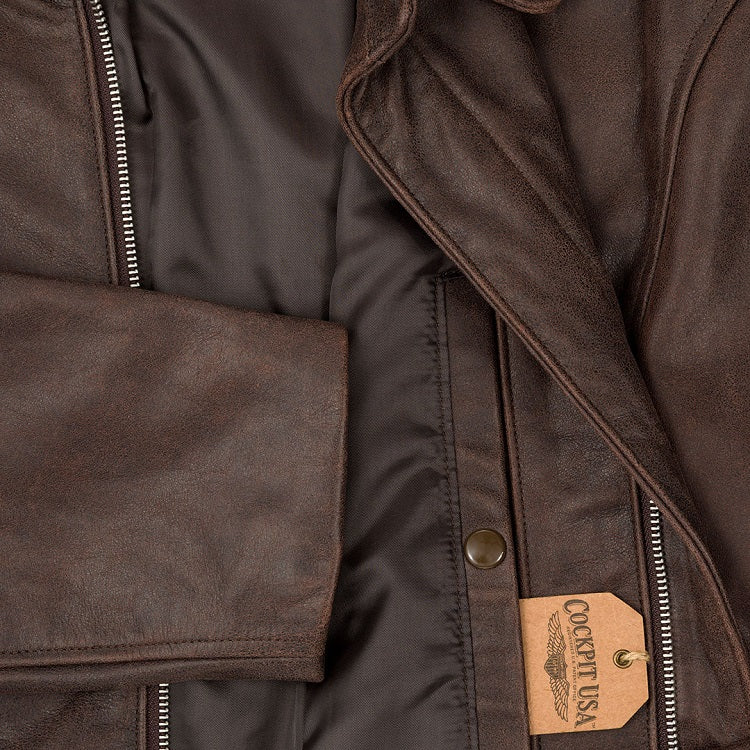 Cockpit USA The Explorer Horsehide Leather Jacket