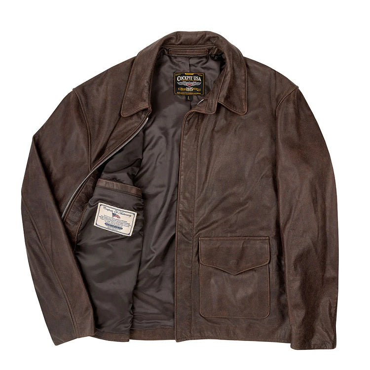 Cockpit USA The Explorer Horsehide Leather Jacket