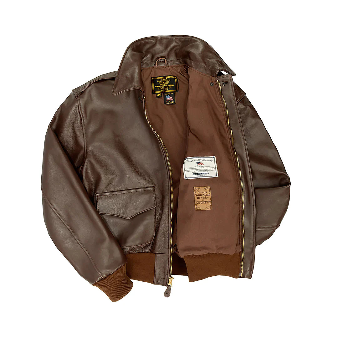 Cockpit USA WWII Government Issue A-2 Horsehide Jacket