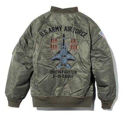 Houston Custom MA-1 F-15 Eagle Embroidery Jacket (7103488065720)