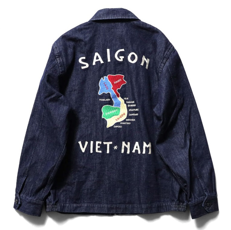 Houston Denim Vietnam Map Jacket