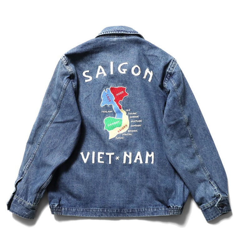 Houston Denim Vietnam Map Jacket