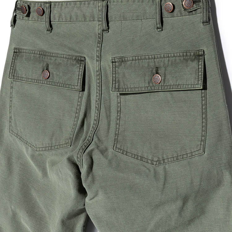 Houston Garment Dye Fatigue Pants Olive Drab / 36" (7103485739192)