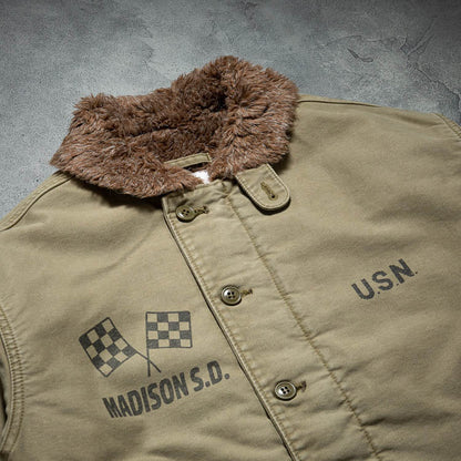 Houston Custom N-1 Deck Jacket Tan / 42 (7103489015992)