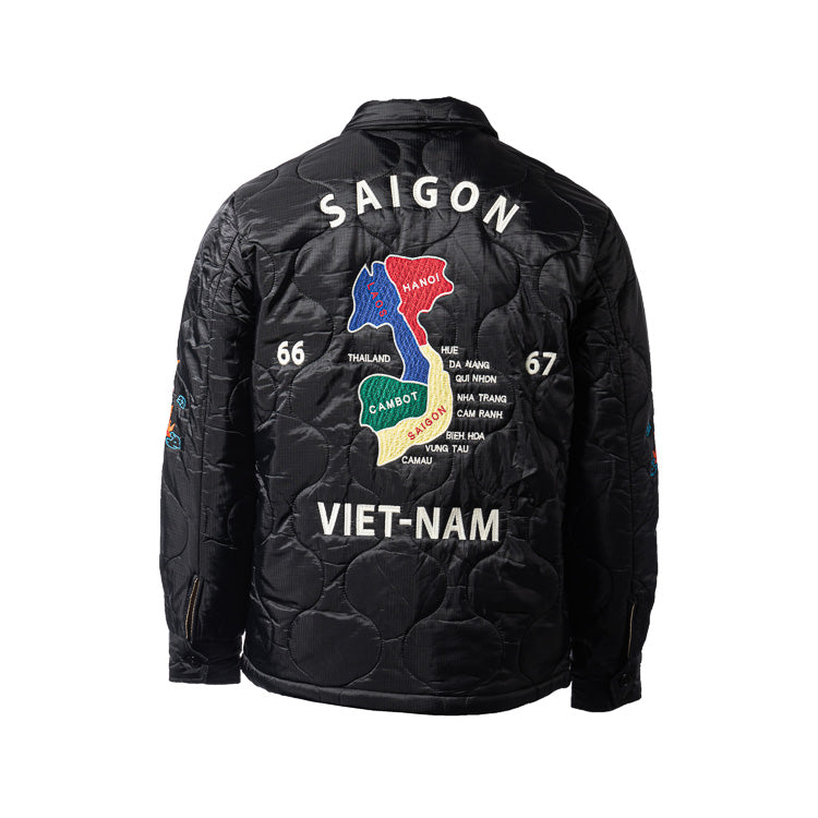 Houston Vietnam Map Quilting Jacket