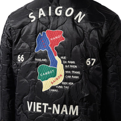 Houston Vietnam Map Quilting Jacket