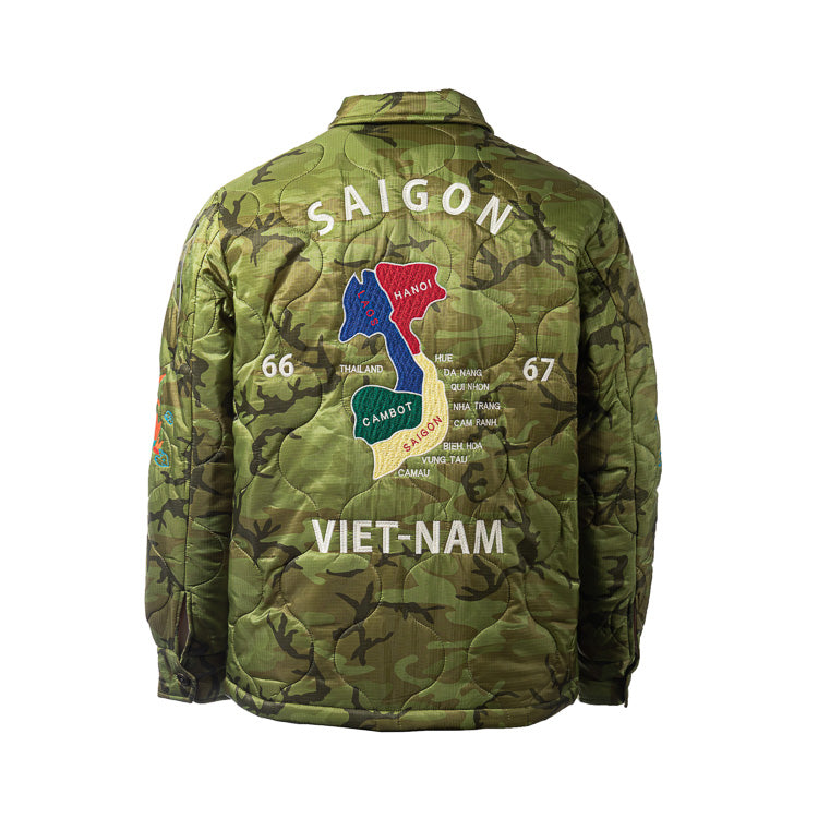 Houston Vietnam Map Quilting Jacket