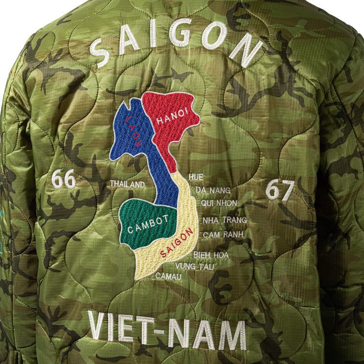 Houston Vietnam Map Quilting Jacket